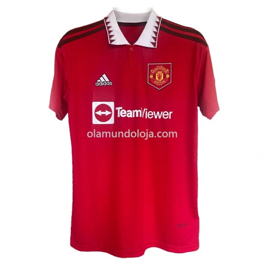 Camisola Manchester United Equipamento Primeiro 2022-2023 Manga Corta
